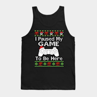 ugly christmas sweater Gamer Tank Top